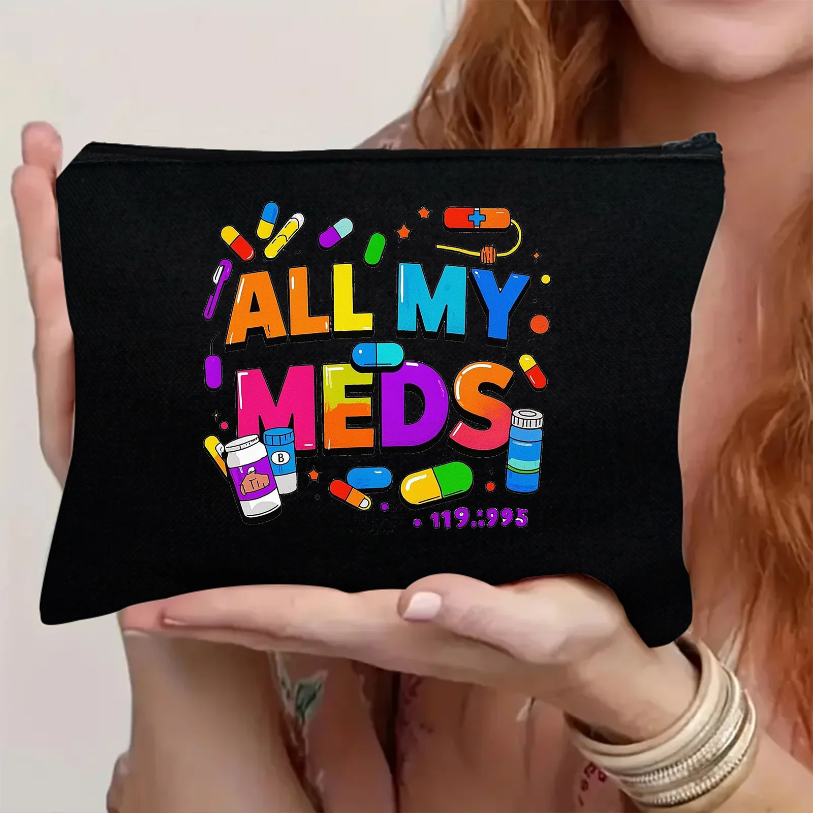 All My Meds Medicine Organizer Bag Suitable for Medication, Cosmetics, Personal Care | Essential Travel Accessory