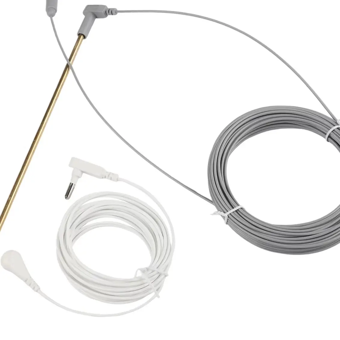 30cm Copper Grounding Rod Kit With 16m Wire For Earthing Mats Pads Sheets Home Electrical Safety Supplies