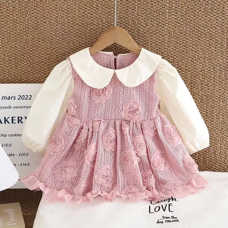 

Girls Dresses Spring Autumn 2024 Children Princess Dress For Baby Girl Clothes Kids Party Costume Kids Cute Dress Outfits 3 4Y