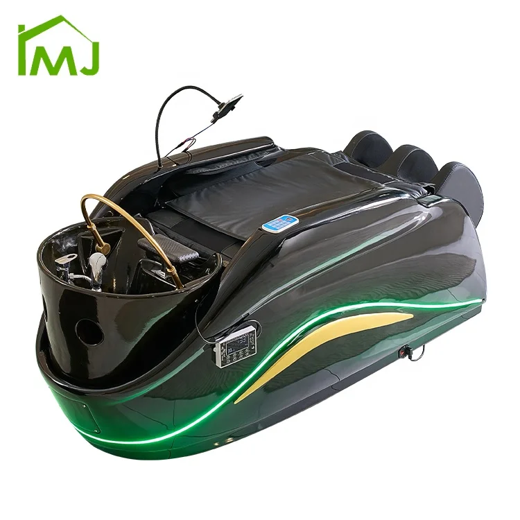 

Beauty Salon Comfortable Full Body Electric Massage Wash Hair Table Head Spa Shampoo Bed