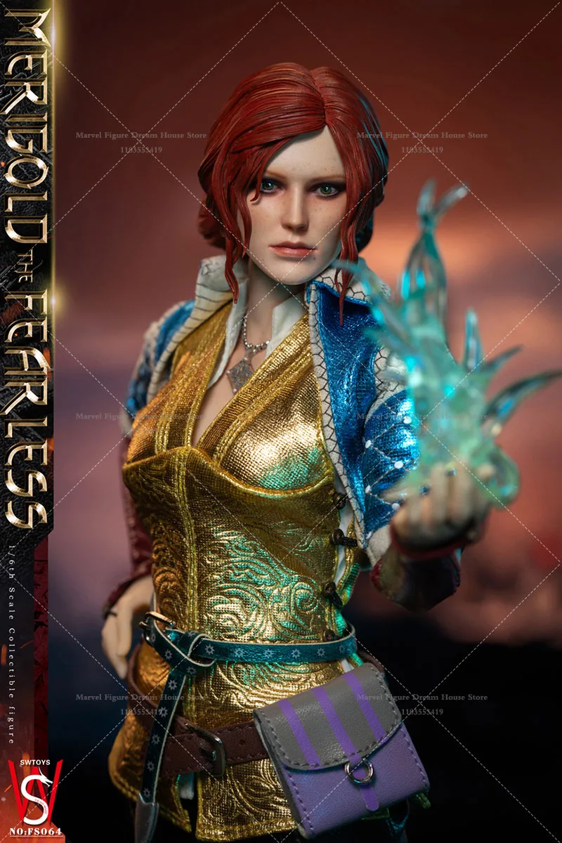 SWTOYS FS064 1/6 skala czarodziej Maribo Triss Merigold Girl Warlock montaż odważny Dreadnaught 12-calowy pełny zestaw figurek