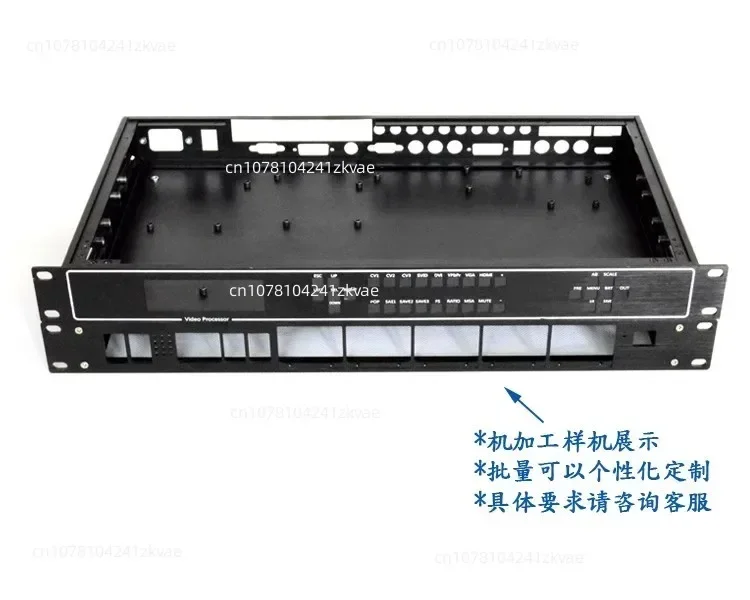 19 pollici 1U standard chassis rack tipo 1U progetto plug-in box elaborazione custodia di controllo industriale con guscio in lamiera personalizzata