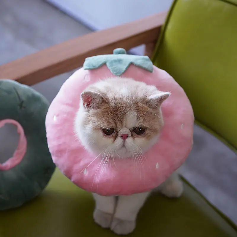 

Cat shame neck collar cat soft cloth collar neck sleeve anti-licking sterilization supplies cute headgear