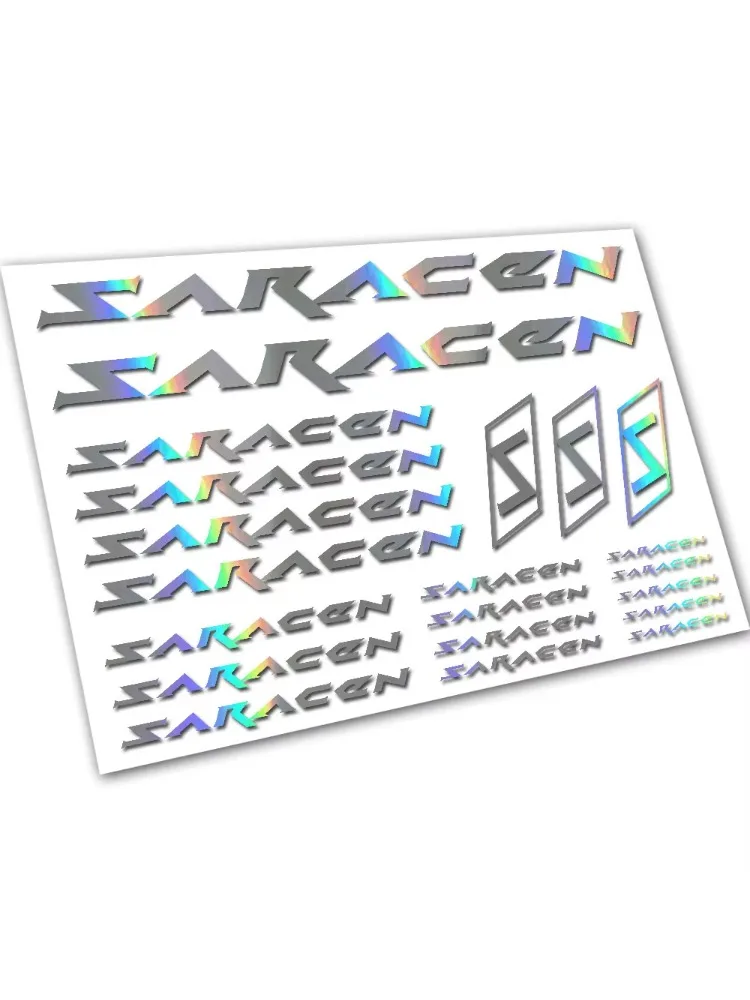 AliExpress NONE For SARACEN Bike Frame Vinyl Decals Stickers Kit Cycling Bicycle Mtb Bmx 21 Piece
