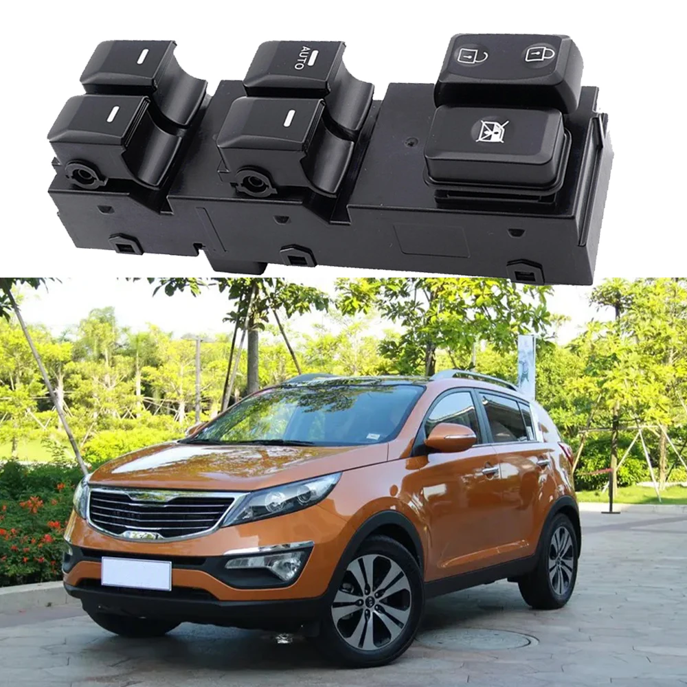 Auto Front Rear Electric Power Master Window Switch For Kia Sportage 2011 2012 2013 2014-2016 93570-3W450 93575-1H000