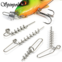 Spinpoler Multi-Depth Screw for Softbait fishing lure Swimbait shad Rubber Fish Screw Spring Lock Pin Stinger Rig Accessories