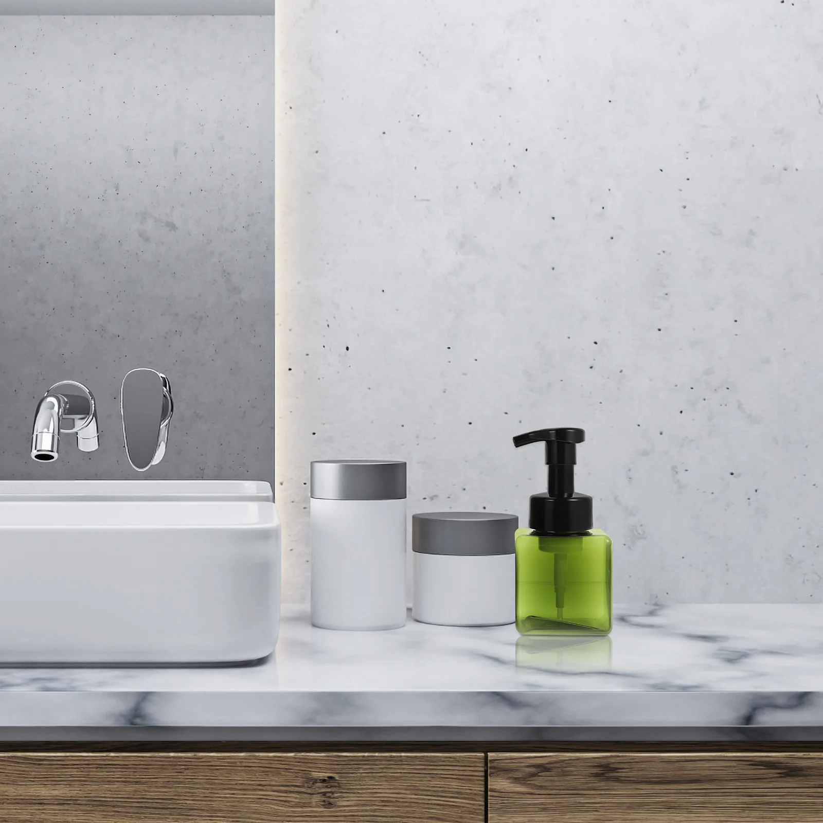 

3 Pcs Foaming Bottle Set Refillable Shampoo Soap Dispenser Portable Travel Accessory Empty Household Pump Bottle