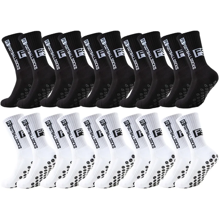 10 Paar Unisex-Anti-Rutsch-Socken für Rugby und Baseball, professionelle, atmungsaktive, stoßfeste Sportsocken mit Handtuchboden