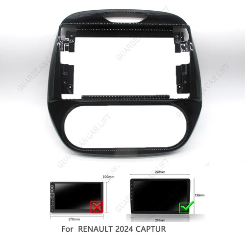 Imagen 2 del producto Fascias de Radio de coche de 9 pulgadas para RENAULT Captur 2024, reproductor de marco estéreo Android, Panel de unidad principal de 2 Din con cable decodificación canbus