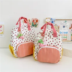 Kids Backpacks Boy Canvas Bags Strawberry School Bag Cute Backpack Kids Bags for Girl Mother Kids Bags Toddler Backpack Mochila