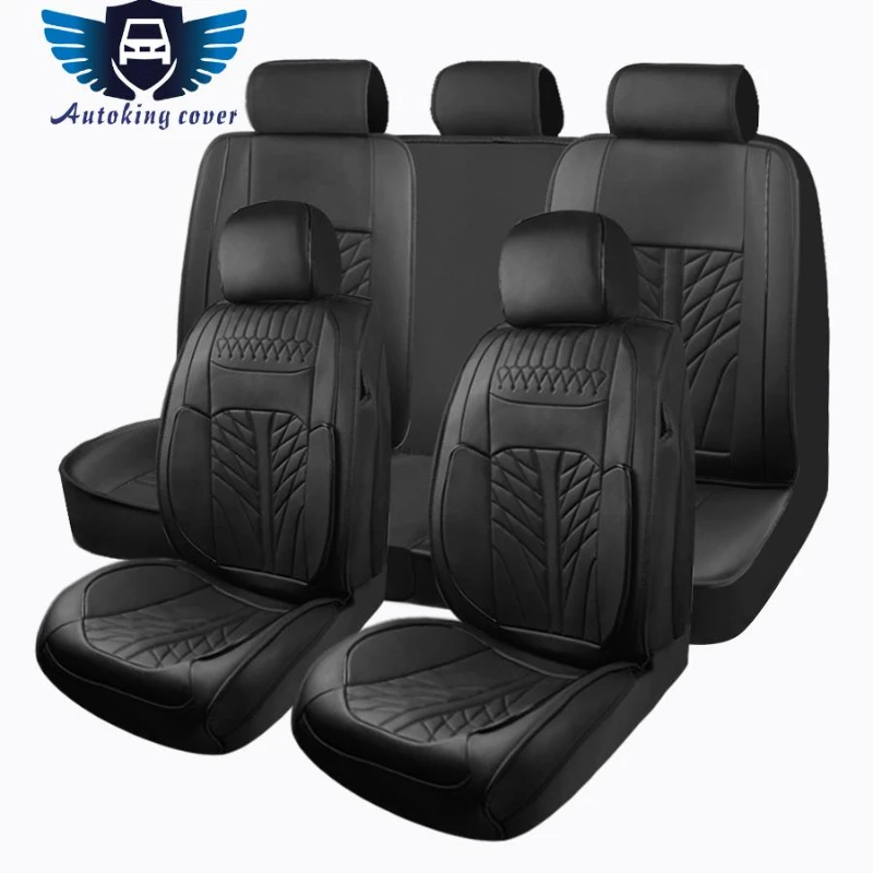 Autoking Coversare Suitablefor All Models Of General Motorsblack Pu Leather Seat Covers Soft Comfortable And Warm Car Cushinos