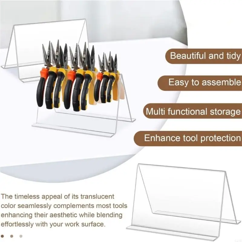 Acesso fácil Acesso A acrílico Rack Rack Rack Jewelry Tool Stand Stand