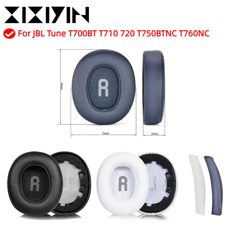 

Replacement Ear Pads Earpads Headband for JBL Tune T700BT T710 720 T750BTNC T760NC replacement Earpads headphones Earmuffs