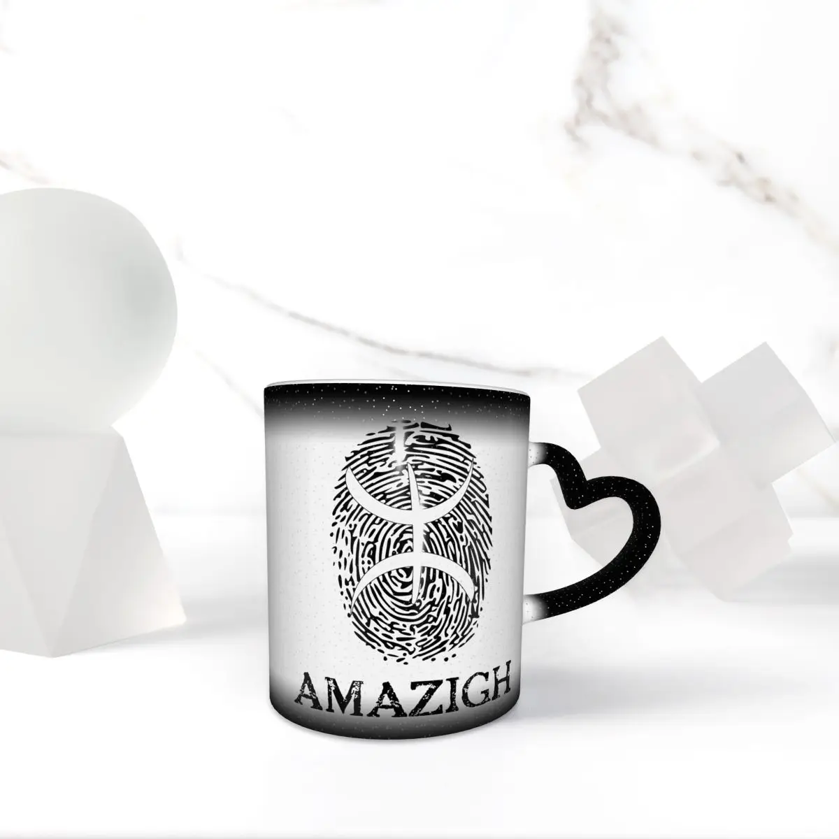 Amazigh Flag Splash Berber Tifinagh Proud Mug Funny Ceramic Coffee Cups Tea Mugs Milk Cup Drinkware Gifts for Friends