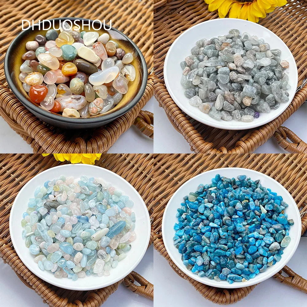 Natural Crystals Real Genuine Gemstone Gravels Pebbles Chips Rock Reiki Energy For Spiritual Healing Fish Tank Aquarium Decor