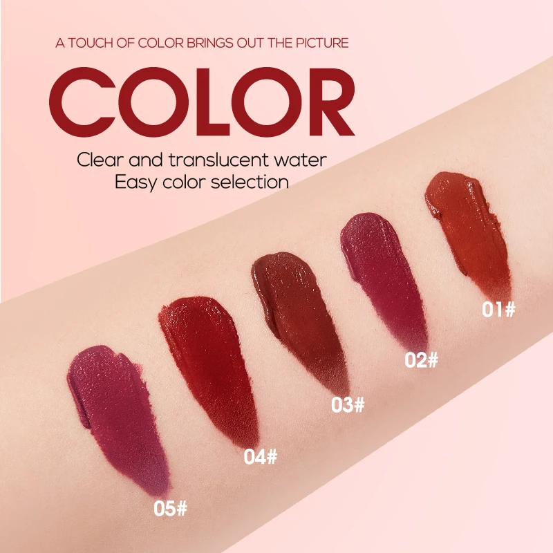 Fluwelen zachte matte lipglazuur make-up Waterdichte langdurige hydraterende lippenstift Non-transfer lippenstiften Make-up cosmetica