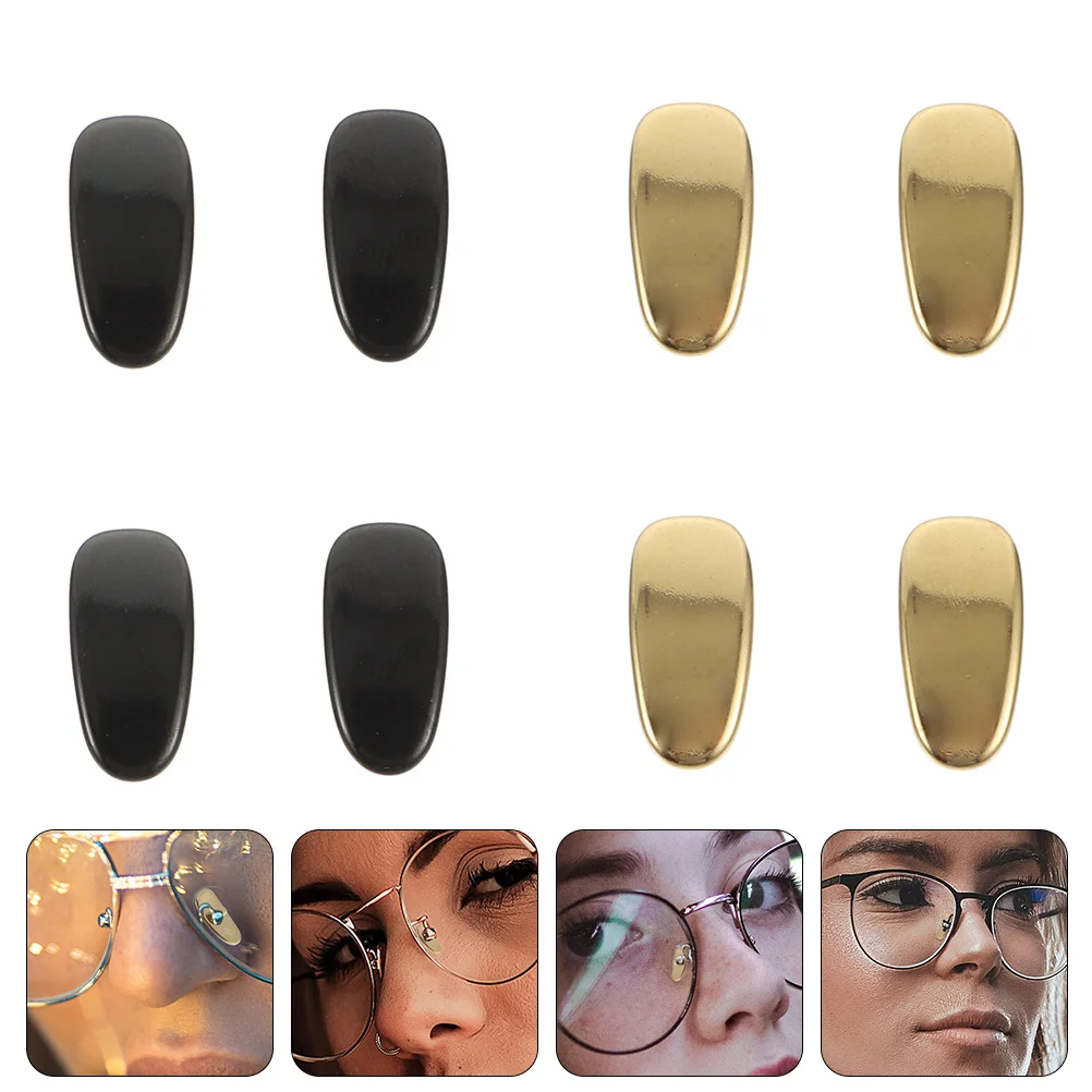 8 Pcs Glasses Nose Pads Anti-skid Eyeglasses Supplies Non-slip Titanium Anti-slipping