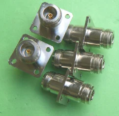With flange N female-N female DC-12GHz RF coaxial converter, not brand new
