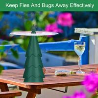 Cordless Flying Fan Battery Operated Cordless Repellent Fan with Blades for Indoor Outdoor Use Silent Effective Fly for Dining