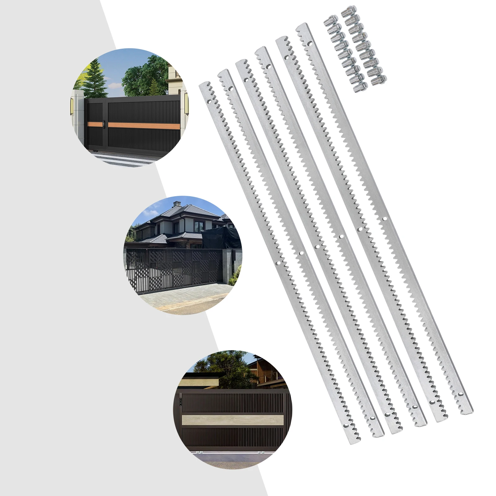 6 x 1M Heavy Duty Galvanized Steel Gear Rack for Automatic Sliding Gate Opener for Slide Door Operator Sliding Gate Opener