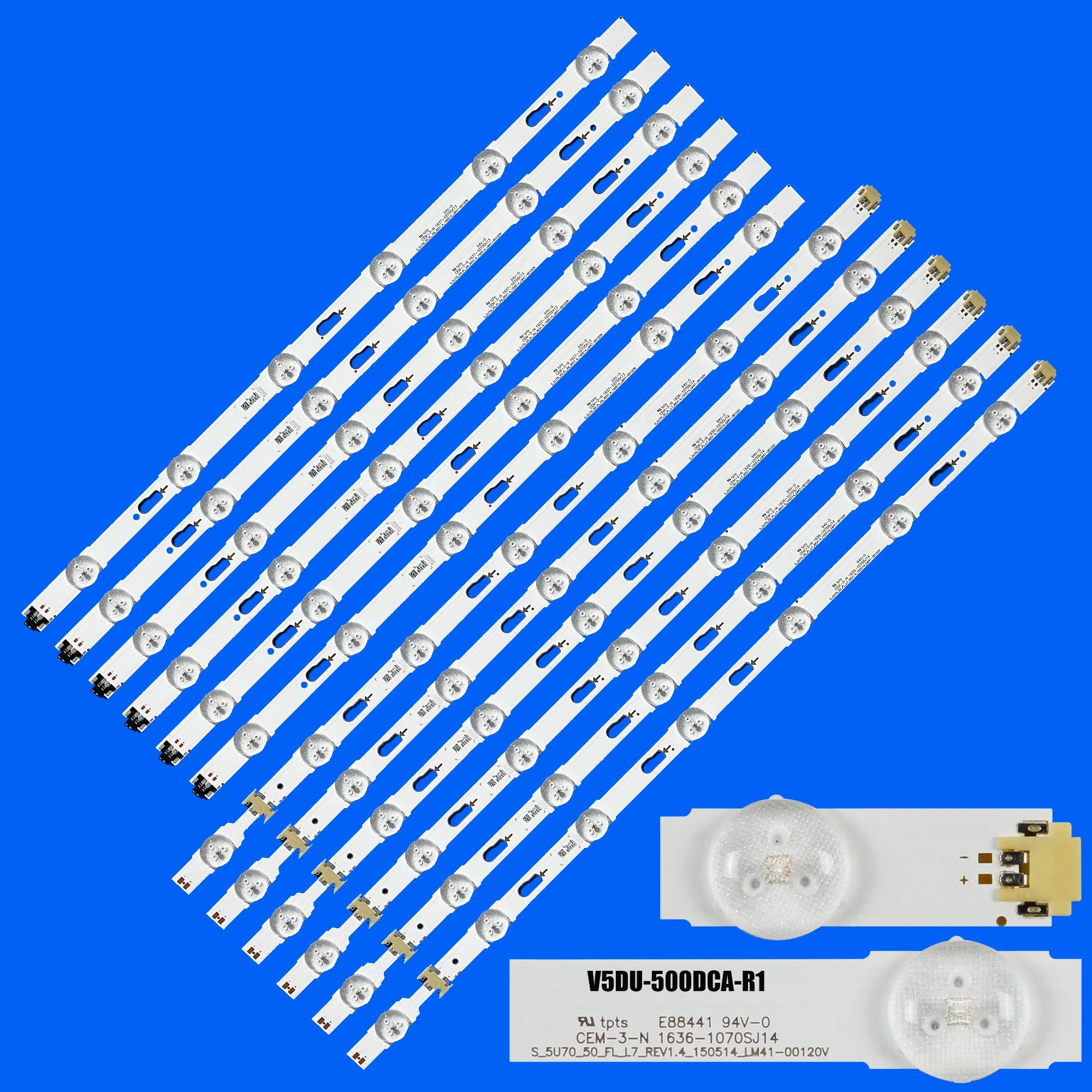 Pasek podświetlenia LED do UE50JU6400U UE50JU6500 UE50JU6400 UN50JU6500 V5DU-500DCA-R1 V5DU-500DCB-R1 BN96-34795A BN96-34796A