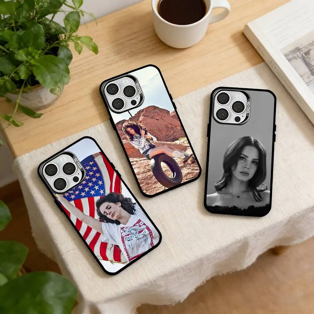 

Чехол для телефона с изображением певицы Ланы Дель Рей для iPhone 17, 16, 15, 14, 13, 12, 11 Plus, Pro Max, XS, цветной, с серебряным покрытием внутри