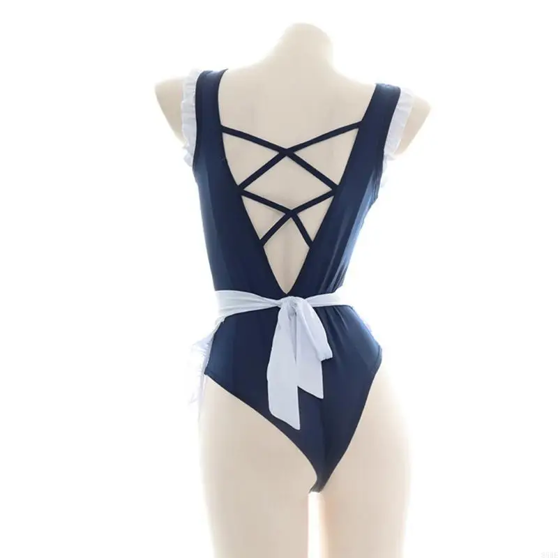 

85WE School Girl Maid Swimsuit Anime Sukumizu Cosplay Costume Lingerie