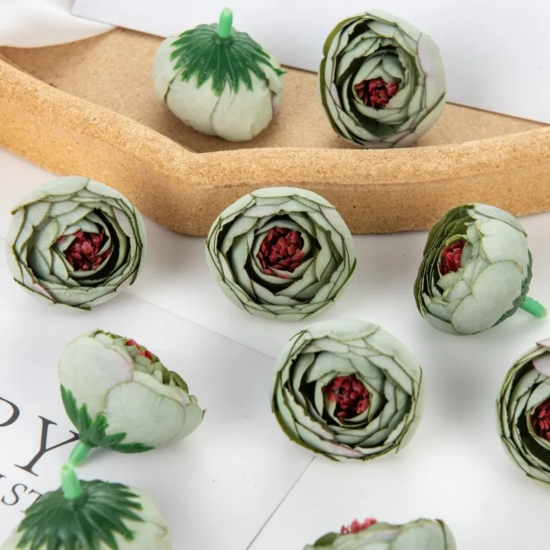 10 Stück Künstliche Blumen aus Seide, Teegarten-Rosen, Großhandel, Scrapbook, Heimdekoration, Girlande, Hochzeitsstrauß, DIY-Geschenk, Süßigkeitenbox – Detail 9