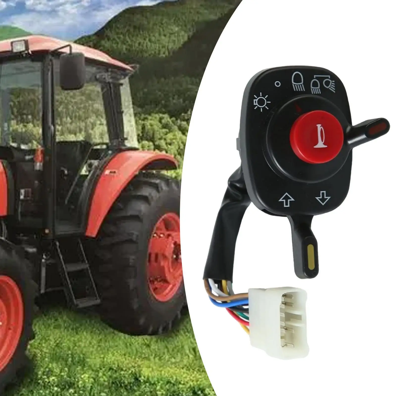 Lamp Switch Combination 9 Plugs Easy to Install Master Switch Tractor Headlamp Switch Column Switch for RS19 Kubota 688 888