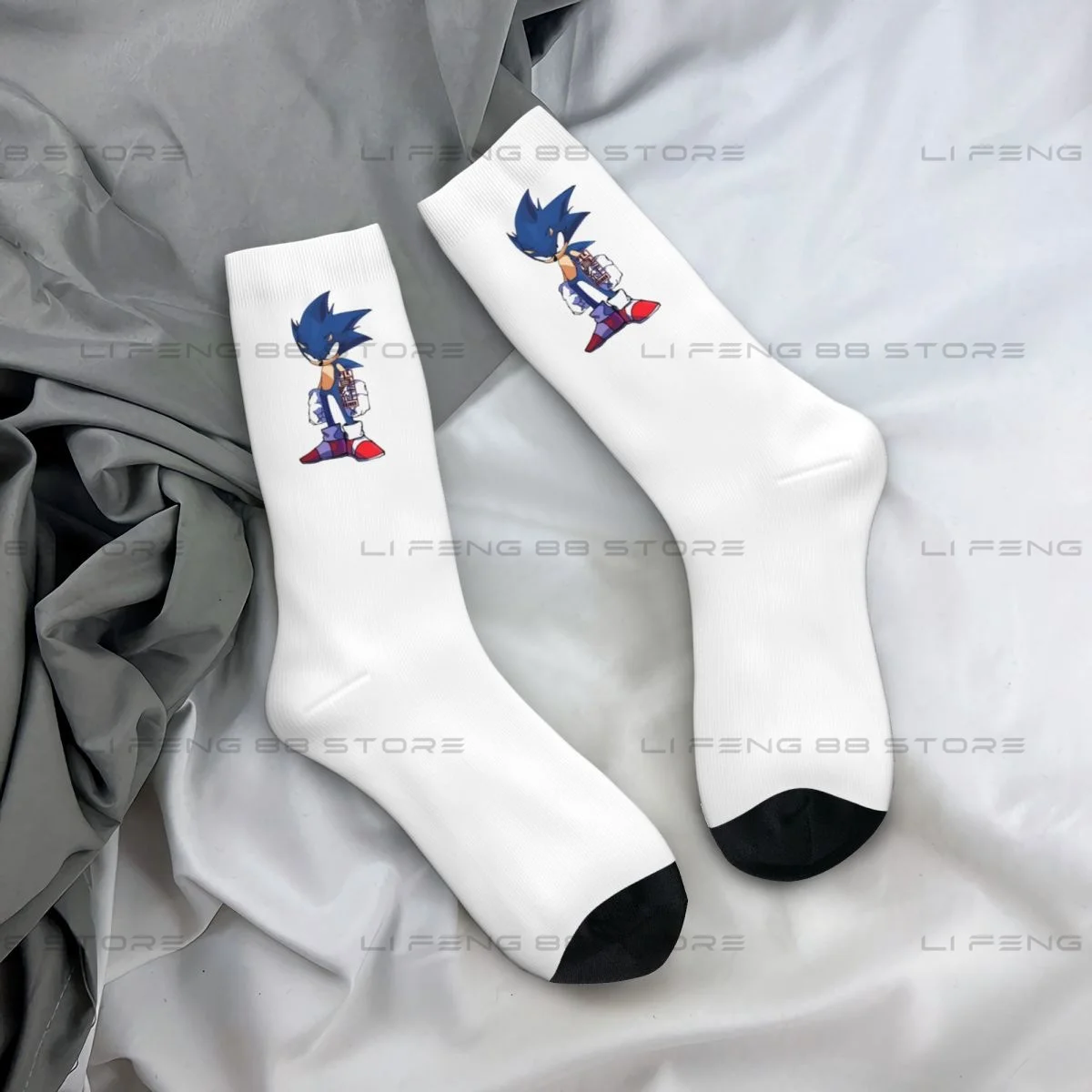 Hedgehog Shadow Vintage Retro 90s Men Women Socks Outdoor Novelty Spring Summer Autumn Winter Stockings Gift