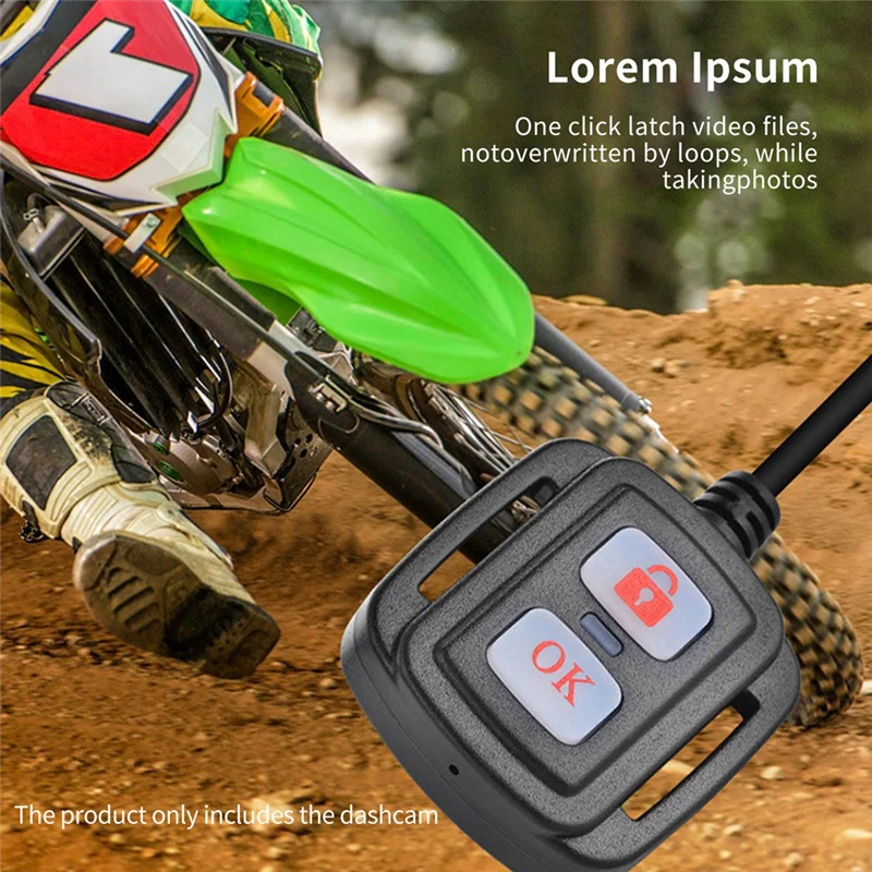 ATP226-1080P Dual Motorcycle Camera Waterdichte Rijden Recorder HD Nacht Video Recorder voor Motorcross Rijden