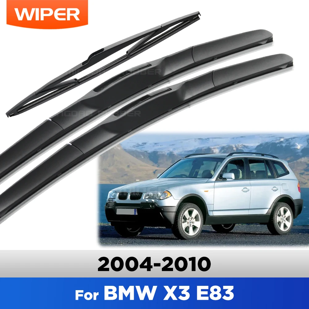 

For BMW X3 E83 2004-2010 2005 2006 2007 2008 2009 Wiper Front&Rear Wiper Blades Windshield Windscreen Window Brushes 22"+20"+14"