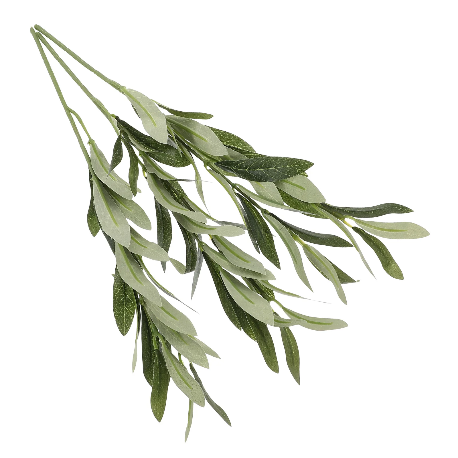 

3pcs Artificial Realistic Fake Greenery For Home Desktop Plant Decor Faux Olive Branches Stems Household Plant Decor Olive