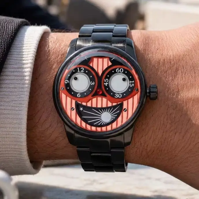 OBLVLO Men Automatic Watch 42mm Mechanical Wristwatch 50M Waterproof Luminous Rotatable Joker Dial Sapphire Mirror Miyota Mov