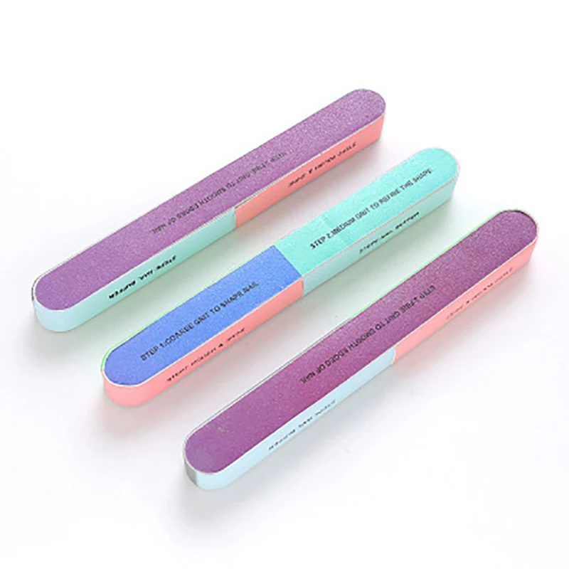 1 pçs prego buffer esponja bloco polimento arquivo de unhas manicure 7 lados ferramentas da arte do prego