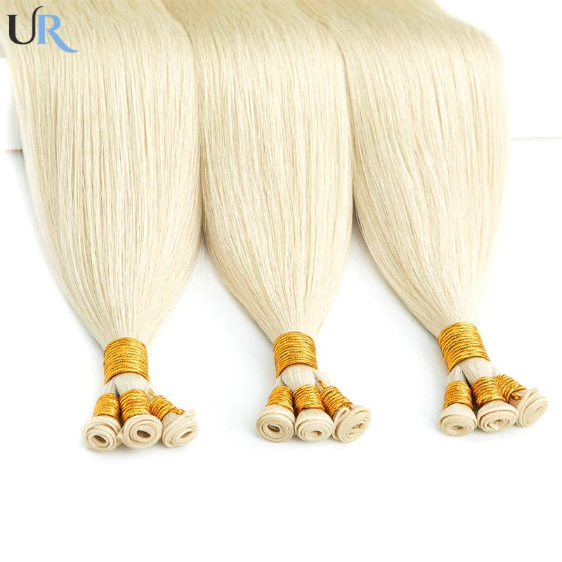 100% Natural Human Hair Weft Genius Weft Straight Invisible Hair Extensions For Women Double Drawn Hairpiece Hair Bundles 100G