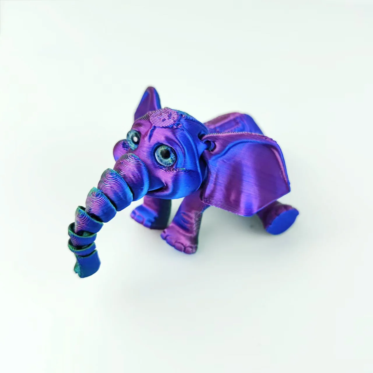 لطيف ثلاثية الأبعاد الطباعة الطفل الفيل محاكاة الحيوان الشكل الرسوم المتحركة الكرتون الحرف يده لعبة ديكور المنزل حلية طقم هدايا #5