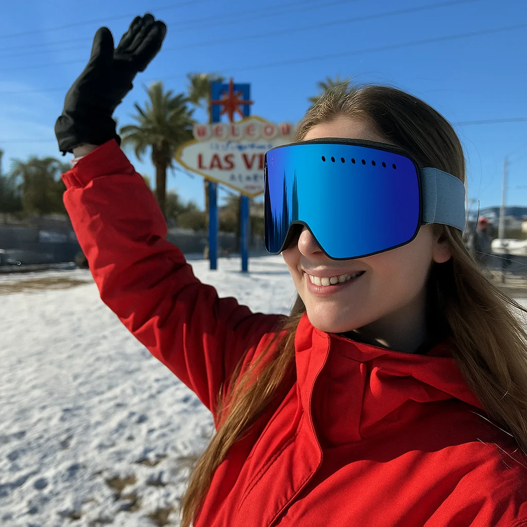Occhiali da sci con attrazione magnetica – UV400, antiappannamento, sostituzione rapida delle lenti, occhiali da sci traspiranti e confortevoli