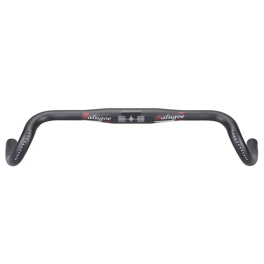 BALUGOE-Carbon Gravel Handlebar, Big Flare Bar, Cyclocross Road Bike Handlebars, External Wiring, 400mm, 420mm, 440mm, New