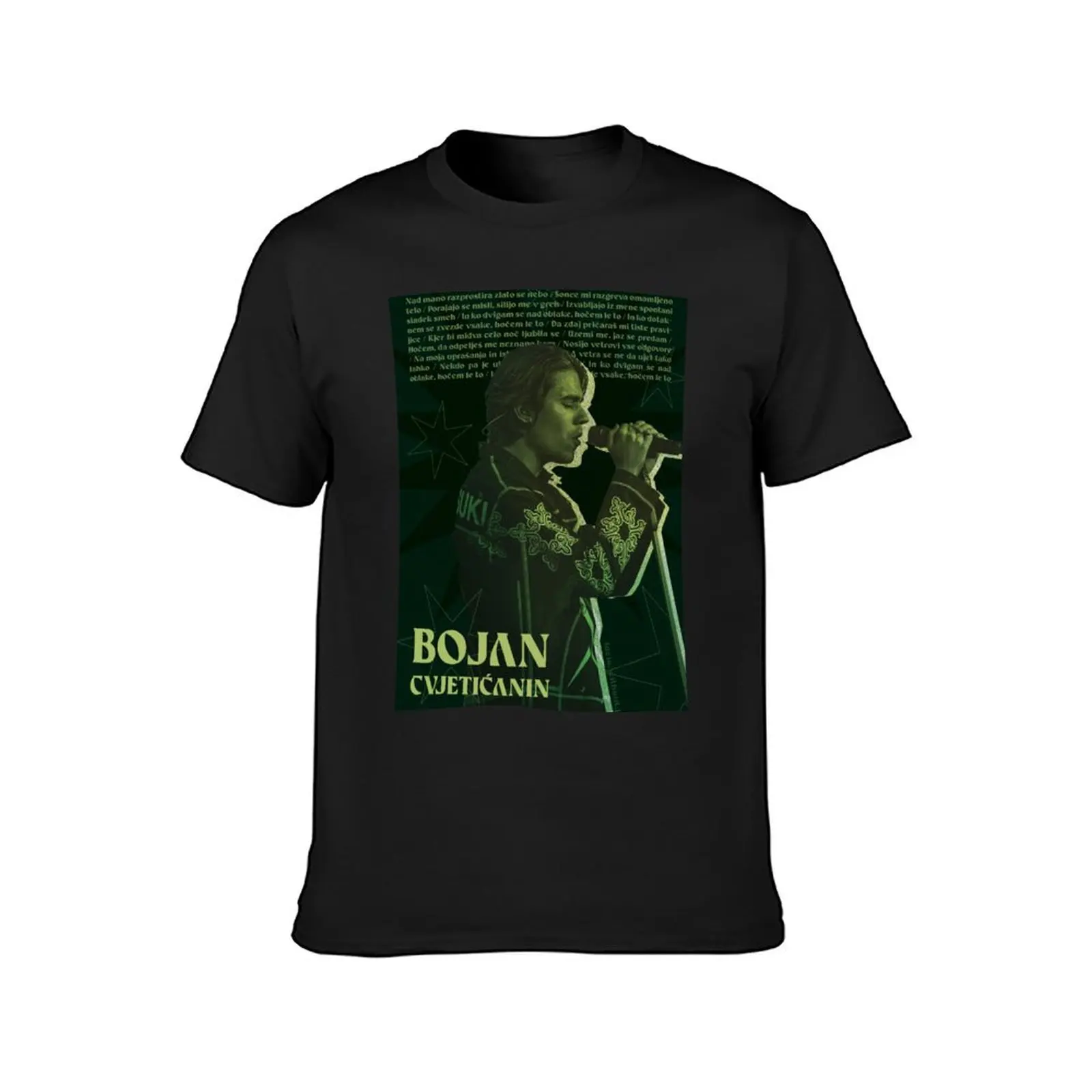 Bojan Cvjeti?anin (green edition) T-Shirt vintage clothes plus size tops Short sleeve tee men