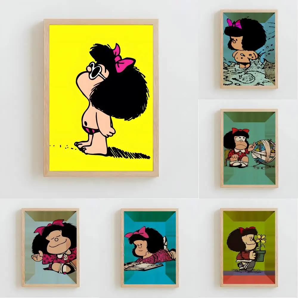Постер с изображением аниме-персонажа M-Mafalda, высококачественные и доступные по цене наклейки на стену для украшения общежития и гостиной