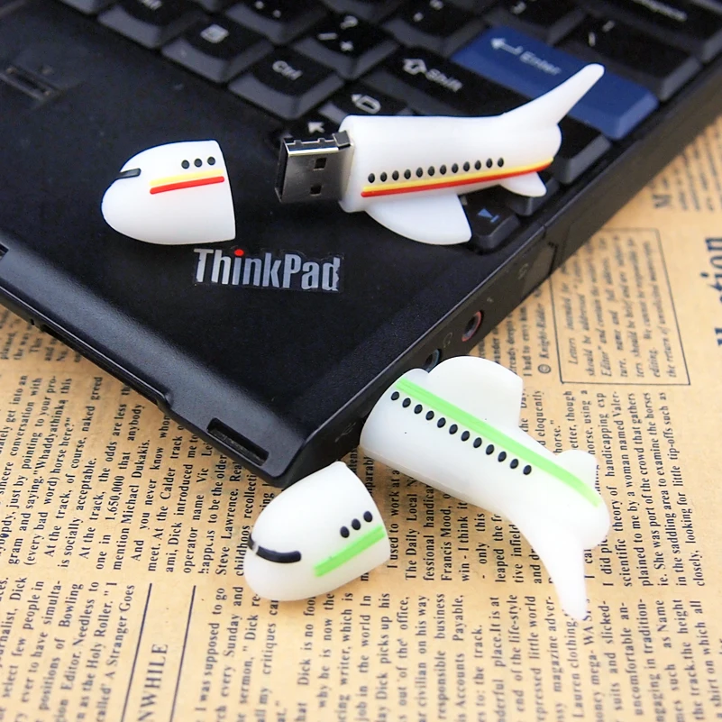 Air Shaped USB Flash Drive, Memory Stick dos desenhos animados, modelo plano, presente especial, 4GB, 8GB, 16GB, 32GB, 64GB, 128GB