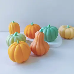 Moule en Silicone pour Citrouille d'Halloween, Bricolage, Aromathérapie, ci-après le Goutte à Goutte, Résine, Ornements en Plâtre, Moule Fait à la Main, Regina, Bougie Exécutive