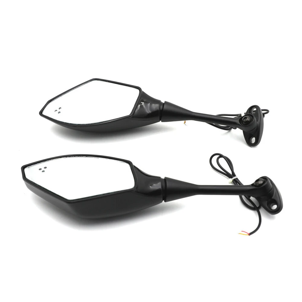 Turn Signal Mirrors for 2003-2012 Honda Cbr 600Rr 2004-2007 Cbr1000Rr 2005 2006 Gloss Black Aftermarket Motorcycle Parts