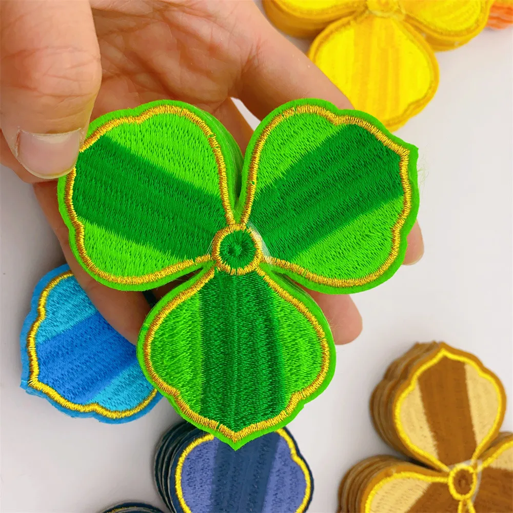 120pcs  Embroidery Patches Flower Design  Iron On Patches For Clothing  Embroidery Patch