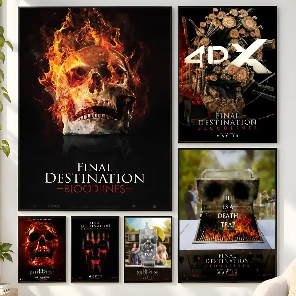 Movie F-Final Destination B-Bloodlines Poster Matte Wall Peel And Stick Decor Bedroom Living Room Office Dorm Home