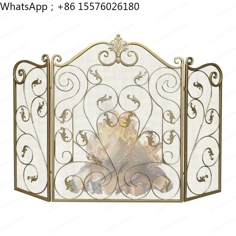 Living Room European Fireplace Screen – Embedded Fire Bar Fireplace Core, Electric Built-In Fireplace Insert