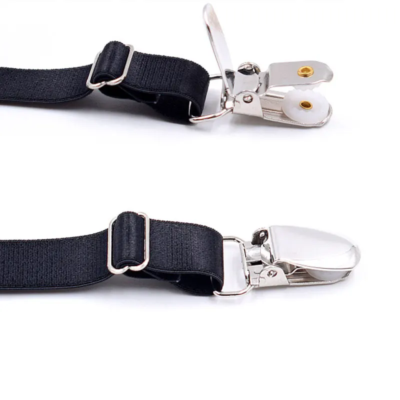 قميص رجالي يبقى ترقية حامل قمصان كلاسيكي مطاطي قابل للتعديل ومضاد للتجاعيد مع مشابك قفل غير قابلة للانزلاق