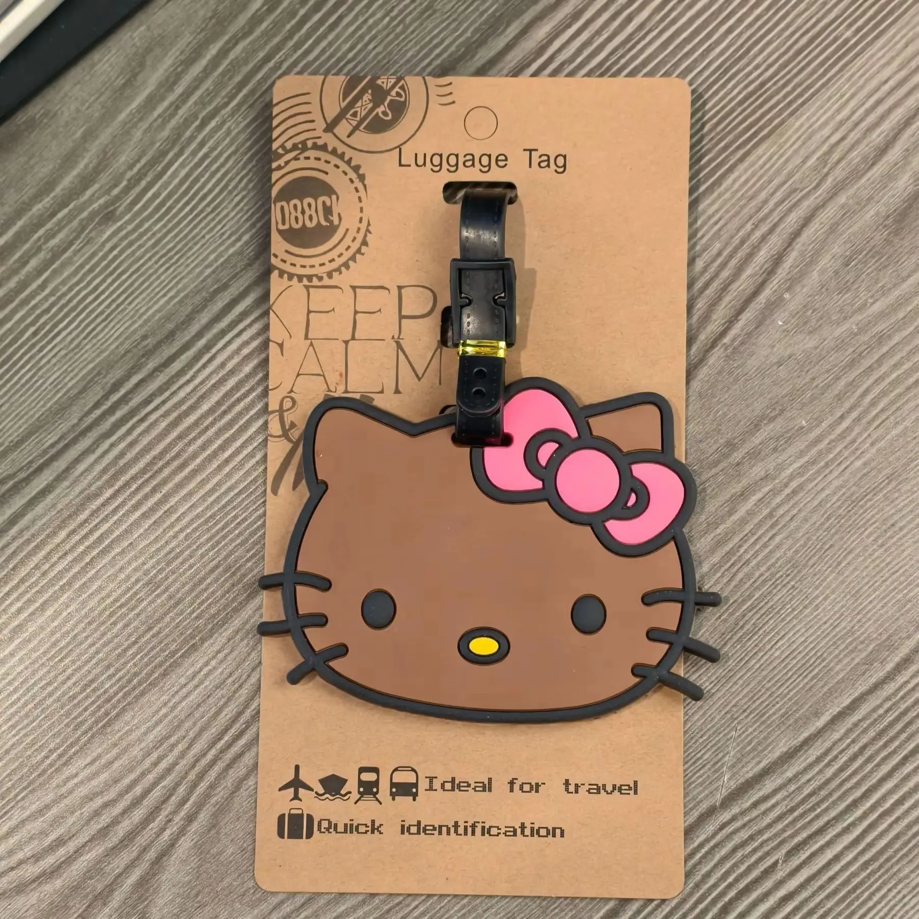 Storage Bag Pendant Sanrio Hello Kitty Luggage Tag Suitcase Id Address Holder Baggage Boarding Tags Portable Label Travel Access