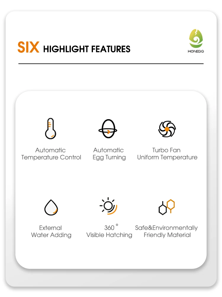 Household Small Chicken, Duck, Goose Egg Incubator Automatically Add Water Intelligent Temperature Control 12 Incubators